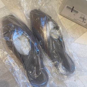 Brand new In package Brunello Cucinelli gold embossed slides sz 37.5